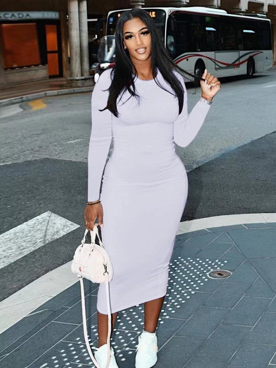 Round Neck Bodycon Pencil Dress – Cute & Classy Looks