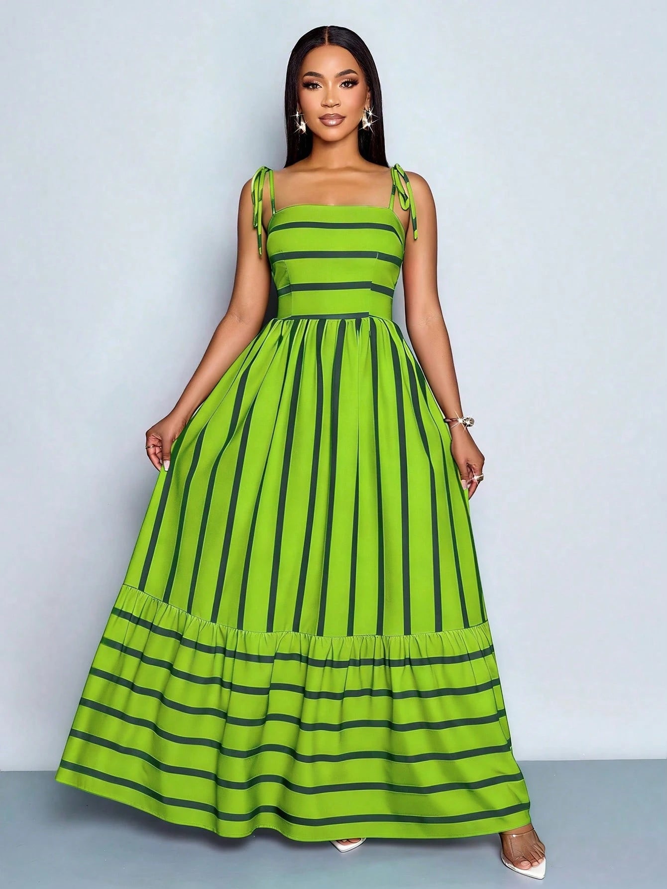 Flowing Striped Sun Dress Cute & Classy Looks Flowing Striped Sun Dress Cute & Classy Looks