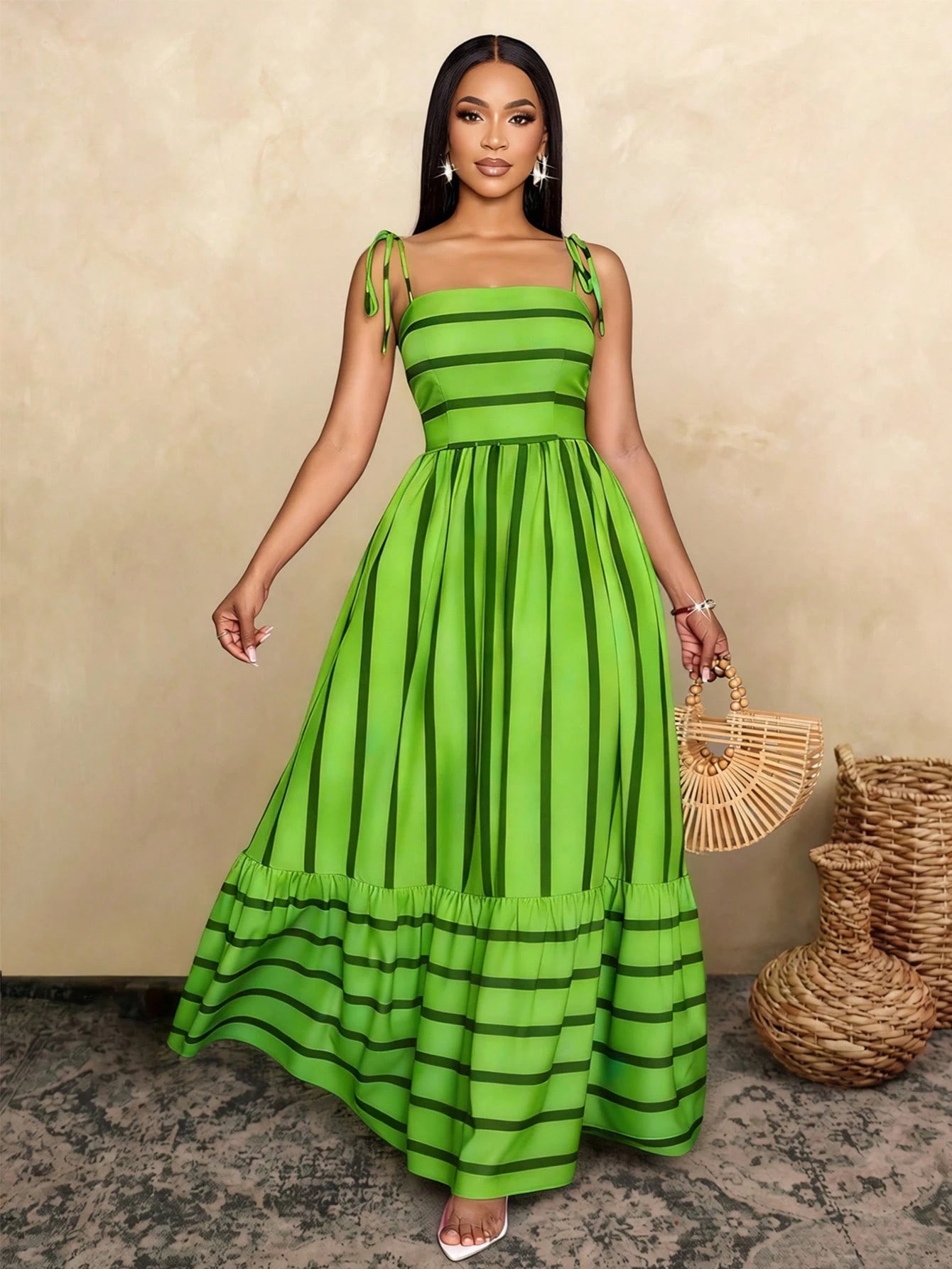Flowing Striped Sun Dress Cute & Classy Looks Flowing Striped Sun Dress Cute & Classy Looks