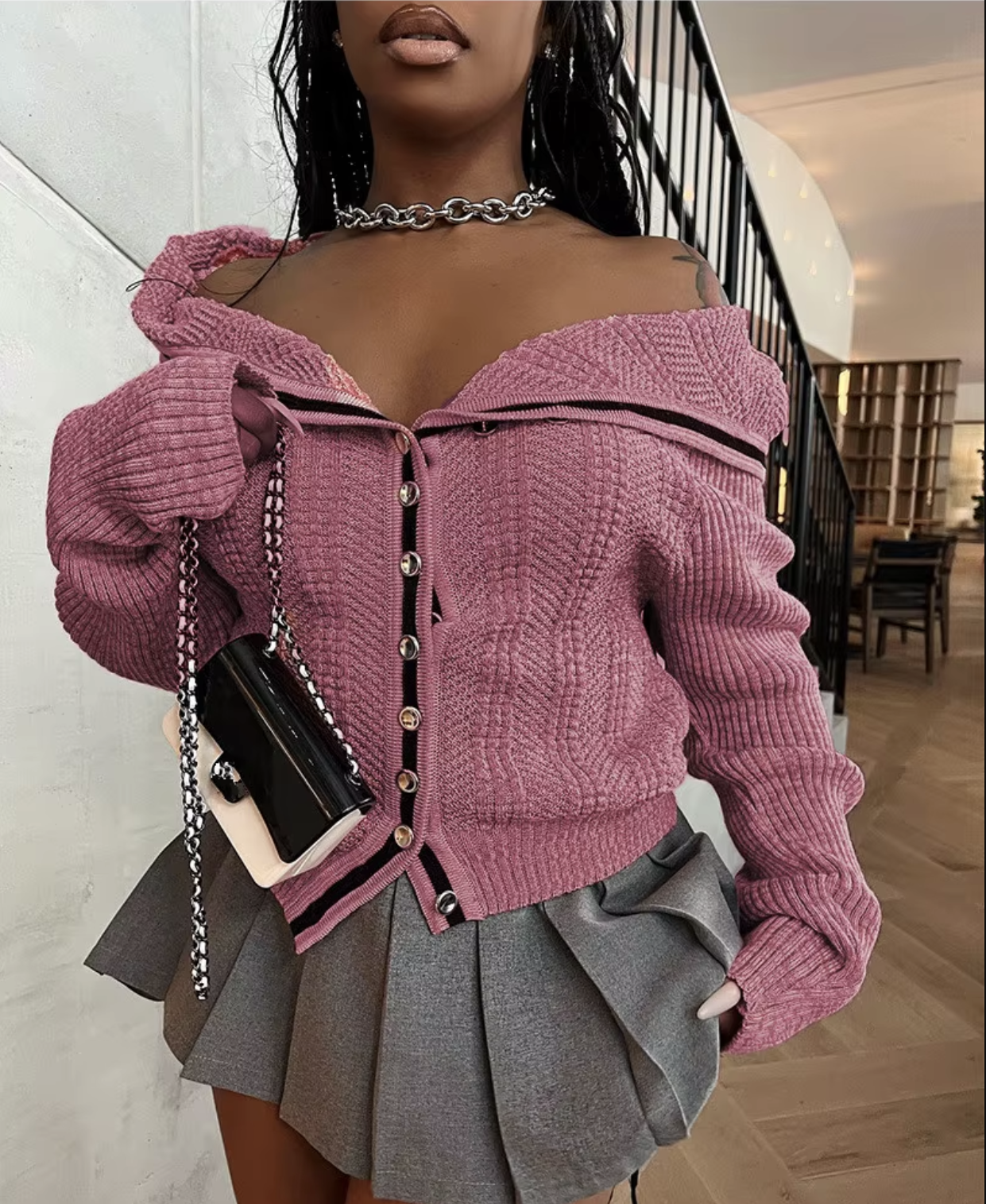 Hipster Hooded Short Cardigan