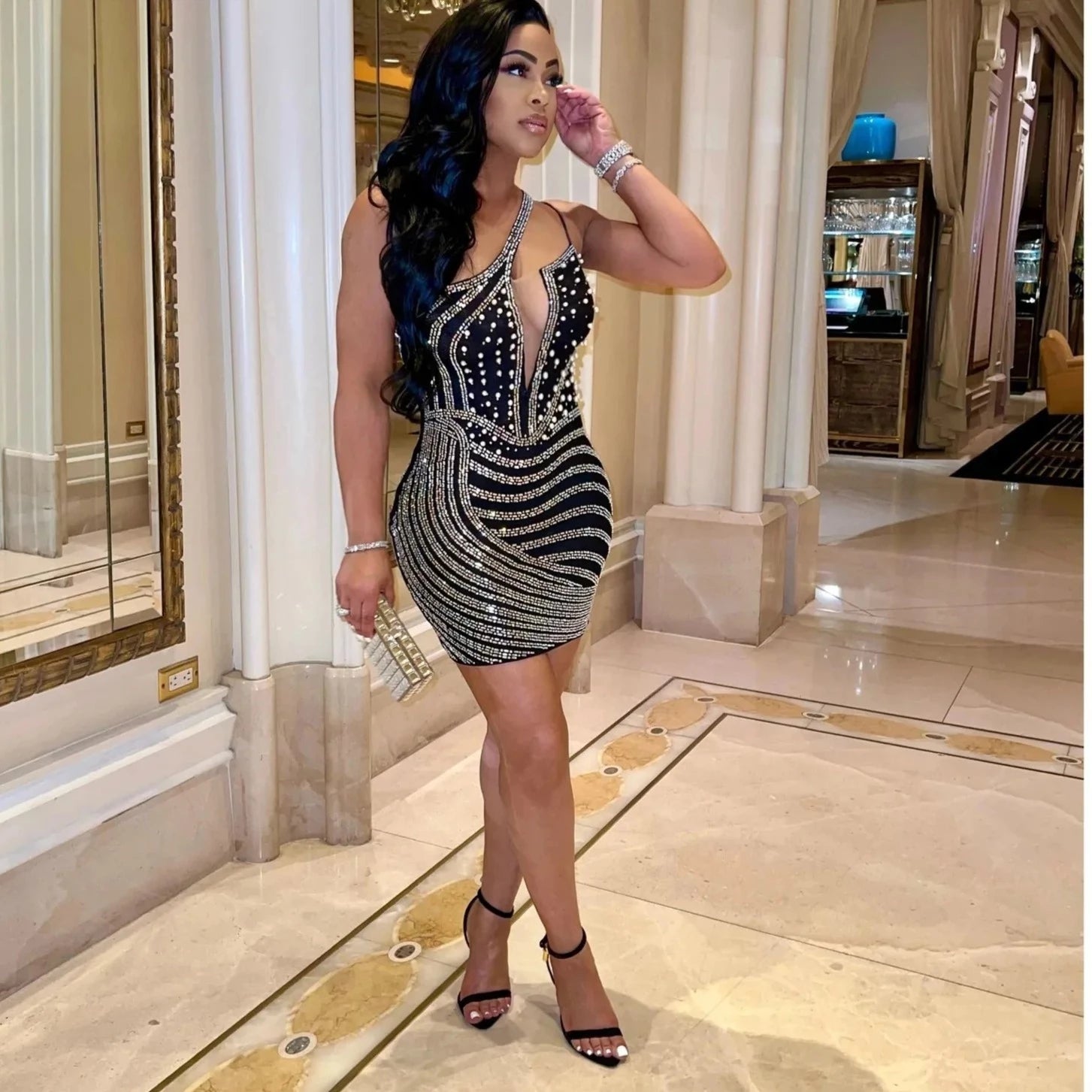Crystal One Shoulder Skew Neck Bodycon Pencil Dress Cute & Classy Looks Crystal One Shoulder Skew Neck Bodycon Pencil Dress Cute & Classy Looks